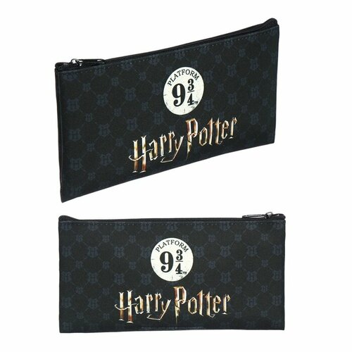 Пенал мягкий 1 отделение 110 х 205 мм плоский Hatber Гарри Поттер черный Npk44152 359₽