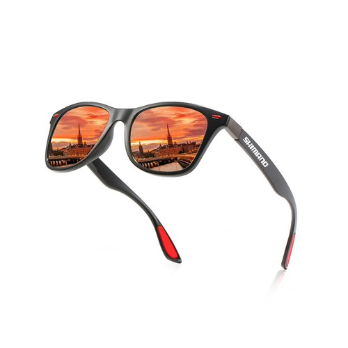 Солнцезащитные очки SHIMANO Очки/SHIMANO/ЧерныеОранжевые, черный, оранжевый солнцезащитные очки shimano очки shimano черныесиние черный синий