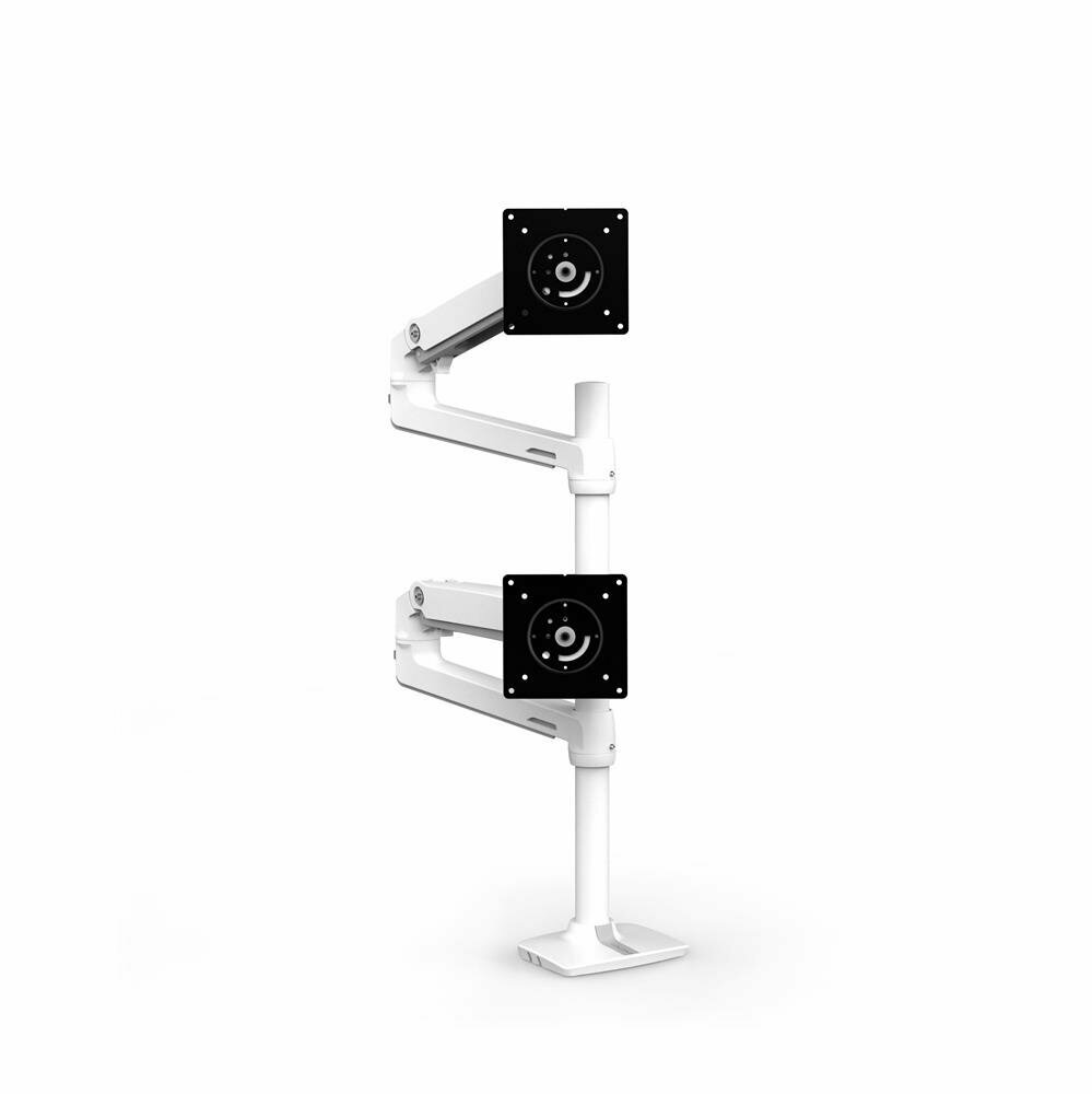 Ergotron LX Dual Stacking Arm Tall Pole 45-509-216 Высокий кронштейн для крепления двух мониторов — фото 1