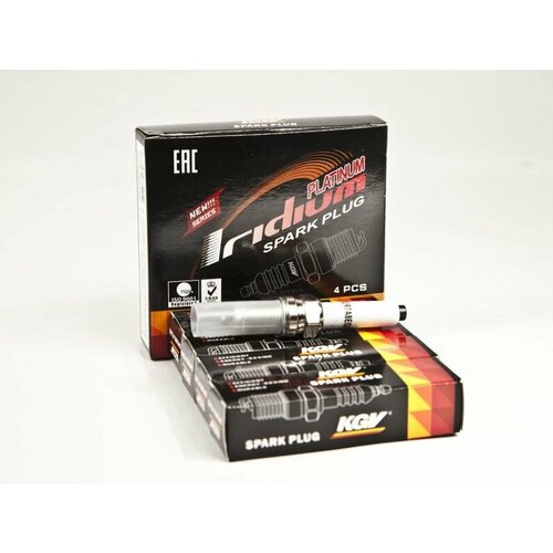 Свечи KGV иридиевые для Audi A1 1.0 TFSi, A4 1.4 TFSi, Q2 1.4 TFSi ACT, Seat Ibiza 5 1.0 Tsi/ комплект 4шт