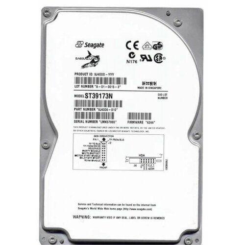 Жесткий диск Seagate ST39173N 9,1Gb 7200 U20SCSI 3.5" HDD