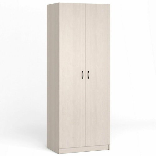 Двухстворчатый шкаф со штангой для одежды 80х54х215 МагМебель В1 дуб молочный 16480₽