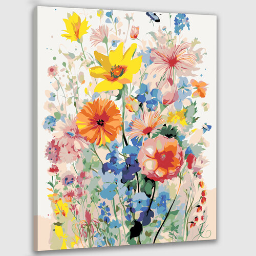 Картина по номерам 50х40 Мир красочных образов картина по номерам две картинки raduga хрустальная ваза с букетом ярких и красочных роз