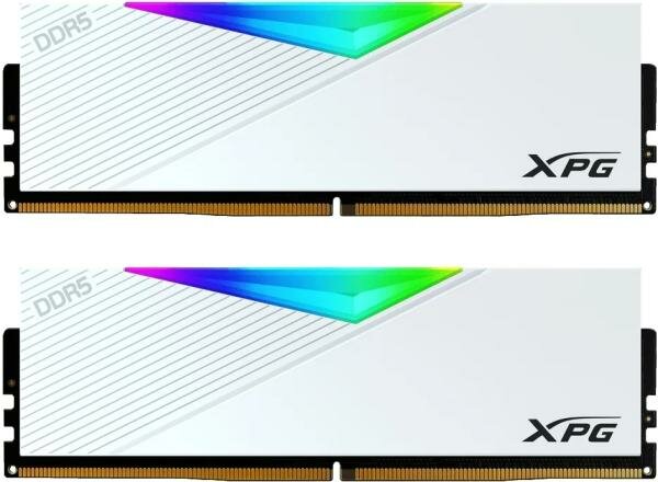 Оперативная память 64 Gb 6400 MHz ADATA XPG LANCER RGB White (AX5U6400C3232G-DCLARWH)