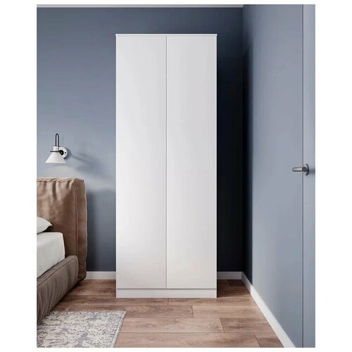 Шкаф белый без ручек 80x210x50 как Икеа