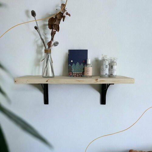 Полка настенная с комплектом держателей LOFT навесная Хвоя Размер 20х40х28 см 1585₽