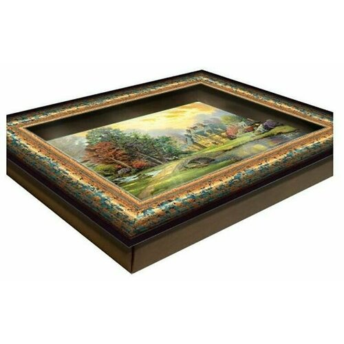 Vizzle Объемная картина Домик у озера 0207