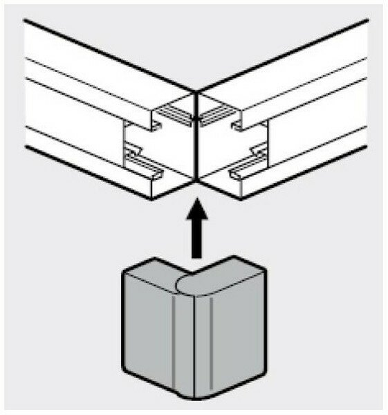 638032 Metra Угол внешний изменяемый 100x50 мм Legrand - фото №8