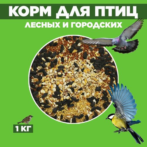 Корм для лесных, уличных и домашних птиц корм для уличных и лесных птиц