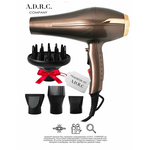 Профессиональный Фен для волос уход за волосами для укладки и сушки концентратор диффузор сенсорная кнопка 3699₽