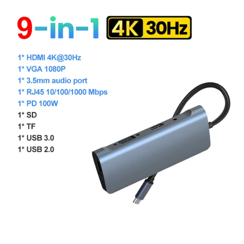 Док-станция USB Type C к HDMI док станция hagibis для подключения nintendo switch oled к телевизору тв конвертер type c usb3 0 hdmi источник питания pd100w черная