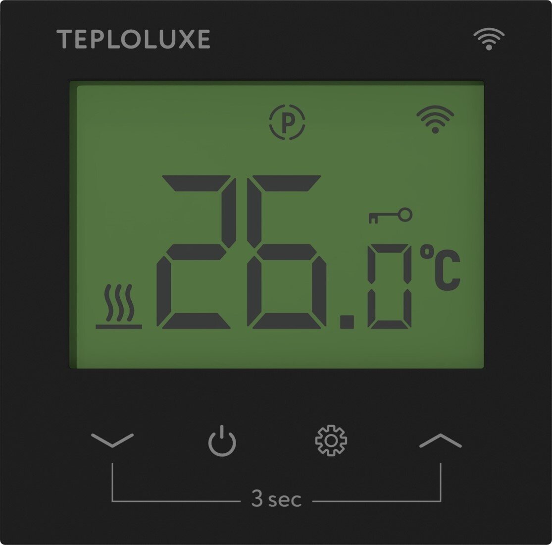 Терморегулятор термостат для теплого пола Теплолюкс Pontus Wi-Fi черный
