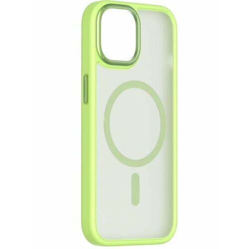 Чехол для Apple iPhone 15 Pro 6.1" Momax Dynamic metal magnetic protective case - Green зеленый