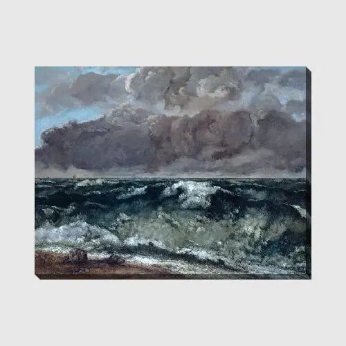 Картина на холсте Волна (1867-1869) Курбе Гюстав, 52*40 см