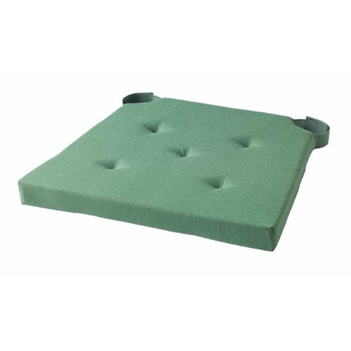 фото Подушка на стул ikea justina/ икеа юстина, 35/42 x 40 х 4 см, зеленый