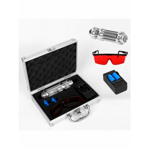 Лазерная указка аккумуляторная, 1200 мАч, 450 нм; 50000 mW, дальность 5 км