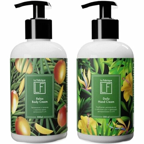 Подарочный набор крем для рук и тела LA Fabrique Манго и Цветочный 300мл 480₽