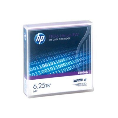 Картридж к ленточным хранилищам C7976A HPE Ultrium LTO-6 Data cartridge, 6.25TB RW