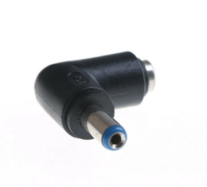 Переходник гнездо 5,5/2,1 мм на штекер 5,5/1,7 мм угловой