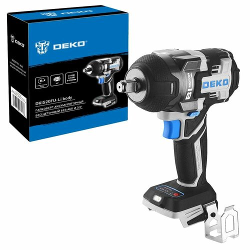 Гайковерт аккумуляторный бесщеточный DEKO DKIS20FU-Li 20В 850 Нм без АКБ и зу 063-4452 9289₽