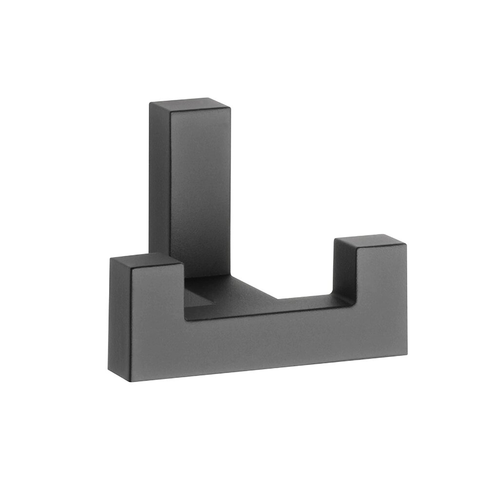 Крючок мебельный GTV WZ K2202   черный  металл  крепление шурупами