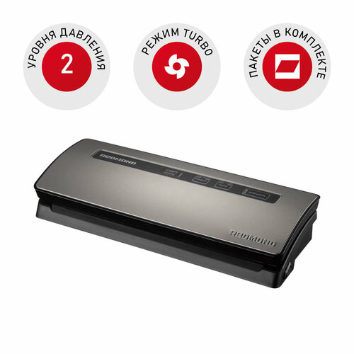 Вакуумный упаковщик РЕДМОНД RVS-M021 250 Вт 12 лмин максимальная ширина пакета 29 см 10999₽