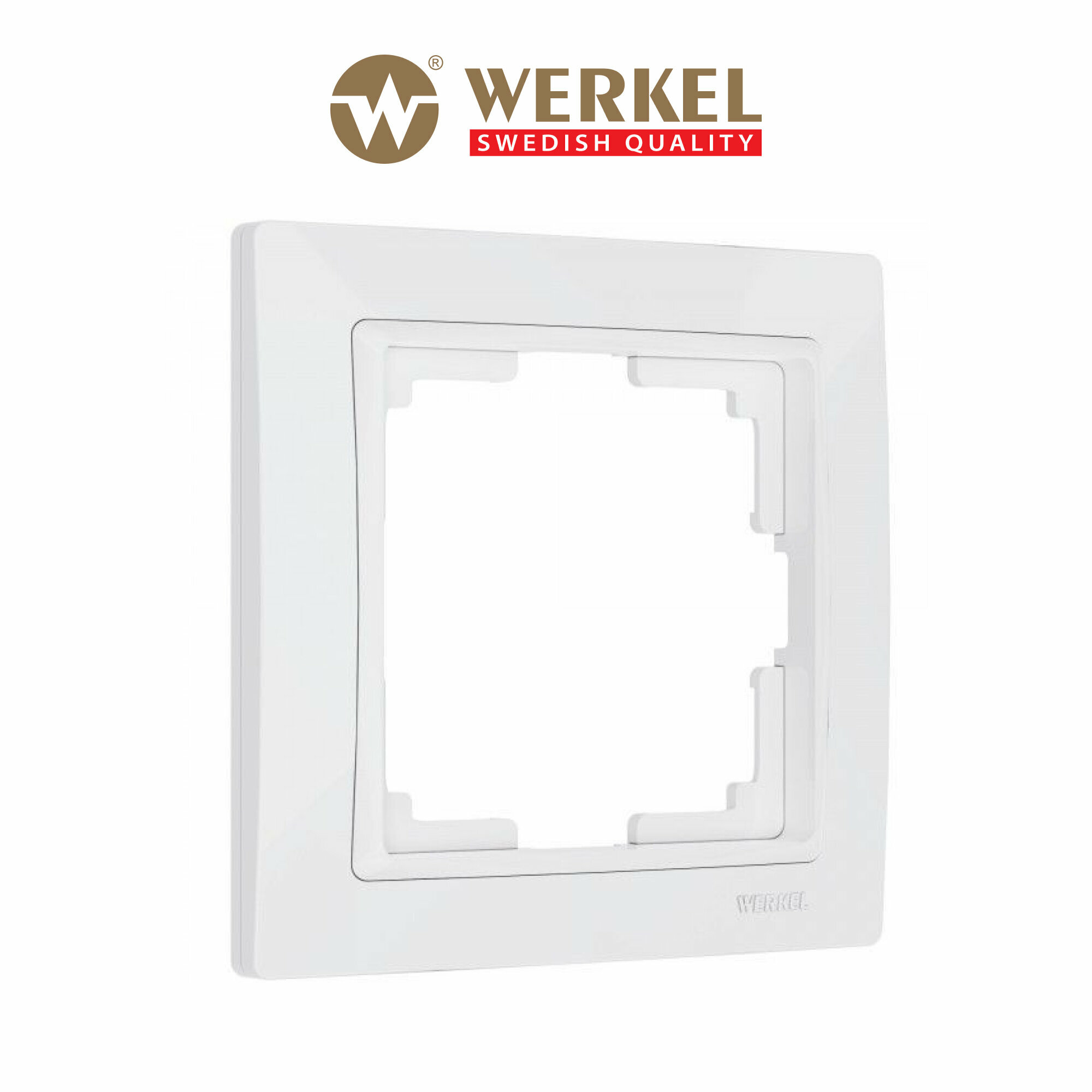 Рамка на 1 пост Werkel Snabb basic W0012001, поликарбонат, цвет белый