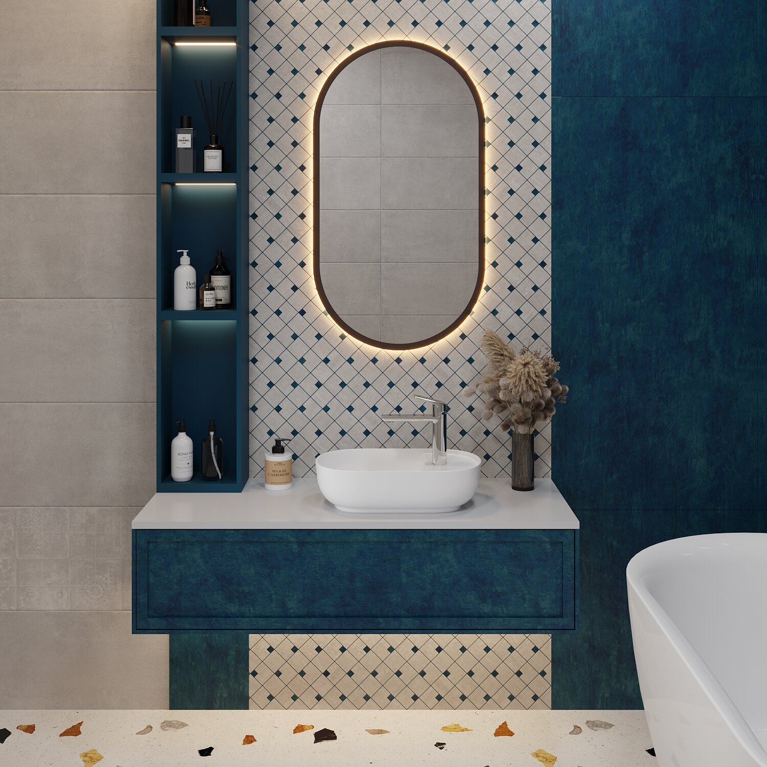 Маленькая раковина в туалет Wellsee WC Area белая - фото №8