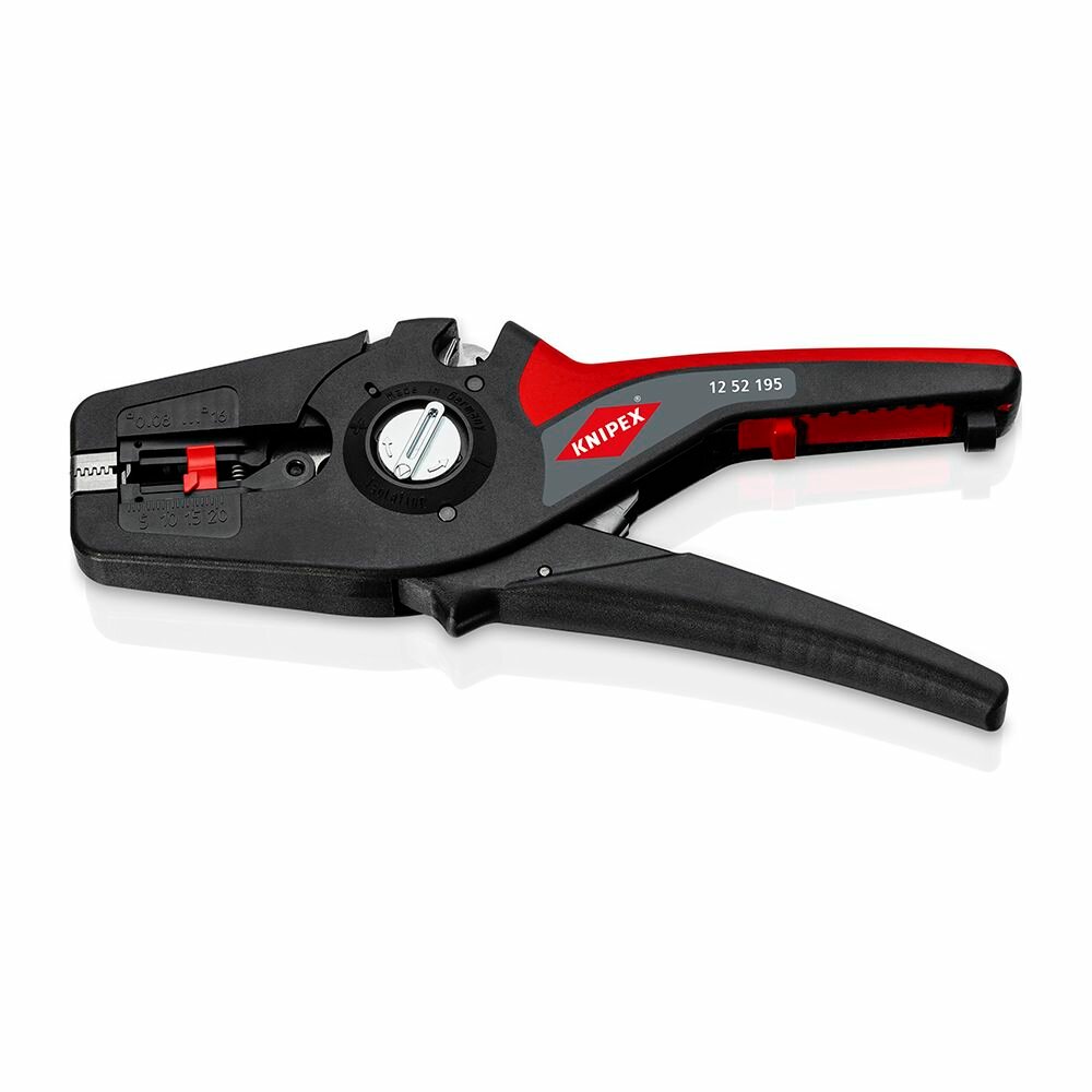 Стриппер автоматический KNIPEX PriceStrip 16, 0.08-16 кв. мм, AWG 28-6, длина 195 мм KN-1252195 — фото 1