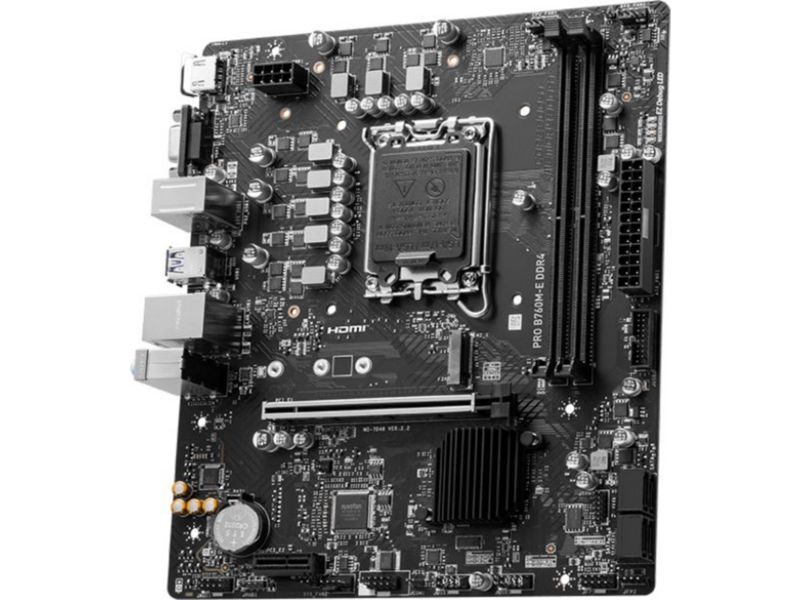 Материнская плата материнская плата/ MB INTEL B760 s1700, 2xDDR4(64GB), D-SUB/HDMI 1.4, 1xPCIe 4.0x16, 1xPCIe 3.0, 1xLAN, 4xSATA 6Gb/s, 1xM.2, 2xUSB 3.2, 4xUSB 2.0, 1xPS/2, mATX
