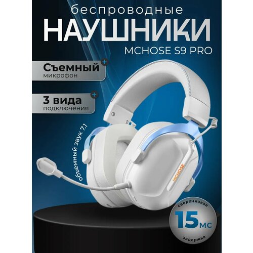 Игровая гарнитура MCHOSE S9 Pro Кнопки управления RGB-подсветка 50 мм 430000₽
