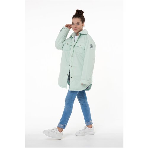 Куртка-рубашка для девочки артикул 22430 размер 158-80 цвет мята