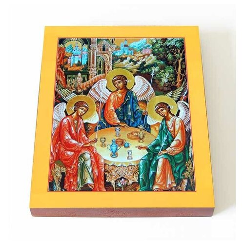 Святая Троица, икона на доске 13*16,5 см
