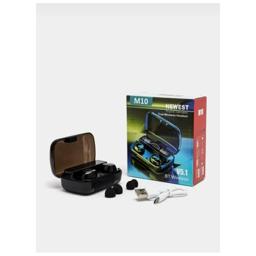 Беспроводные Bluetooth-наушники с отпечатком пальца Спортивные наушники с Кейсом Повербанк Гарнитура беспроводная Черные 78000₽