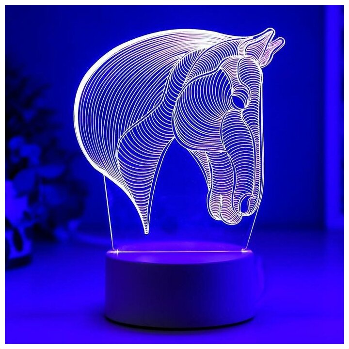 Светильник "Лошадь" LED RGB от сети - фотография № 2