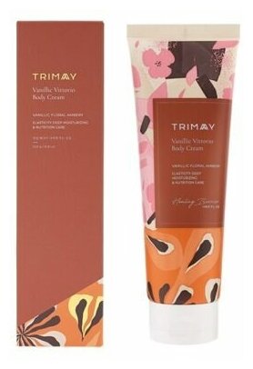 Парфюмированный питательный крем для тела с ароматом ванили TRIMAY Healing Barrier Vanillic Vittorio Body Cream 250ml