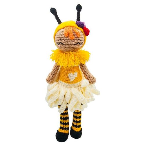 Игрушка вязанная Кукла Ханна Пчелка ульрих валерия амигуруми вяжем игрушки по японски