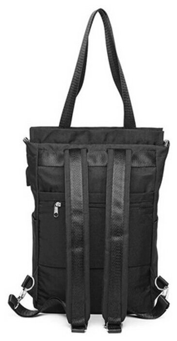 Модный женский рюкзак для ноутбука черный
