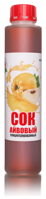 Сок концентрированный «Айвовый», кисл. 4,0% бутылка 1 кг (Happy Apple) - фотография № 1