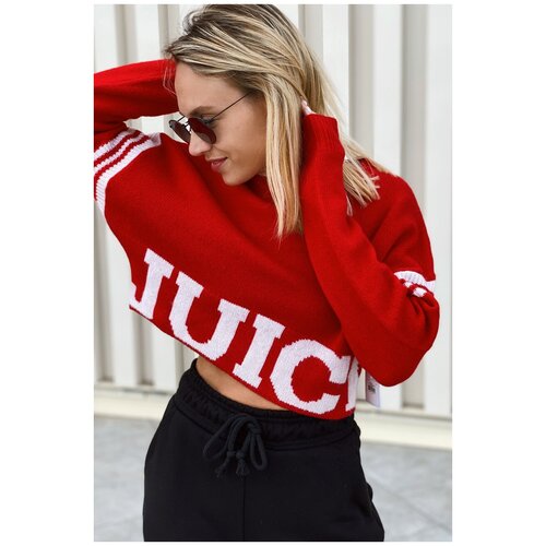 Уороченный джемпер Juicy Couture JWFST156421/624 Красный 46 красный  