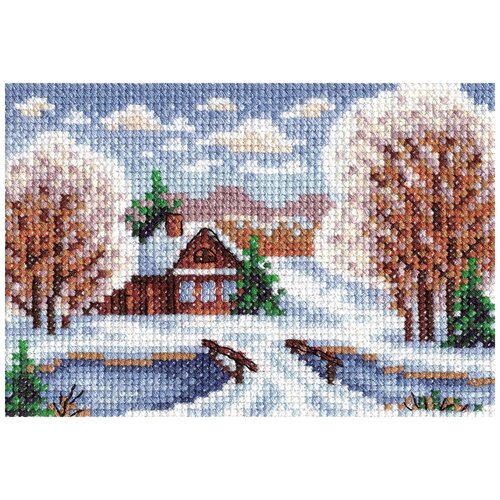 фото Набор для вышивания ps-1092 ( пс-1092 ) "избушка в снегу" panna
