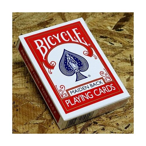 фото Uspcc игральные карты "bicycle maiden back" с красной рубашкой (uspcc, сша, 54 карты)
