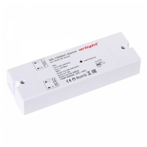 Контроллер-выключатель SR-1009AC-SWITCH (230V, 1.2A) (Arlight, IP20 Пластик)