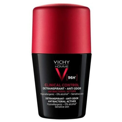 Дезодорант-антиперспирант Vichy Homme Clinical Control 96 часов против избыточного потоотделения, 50 мл