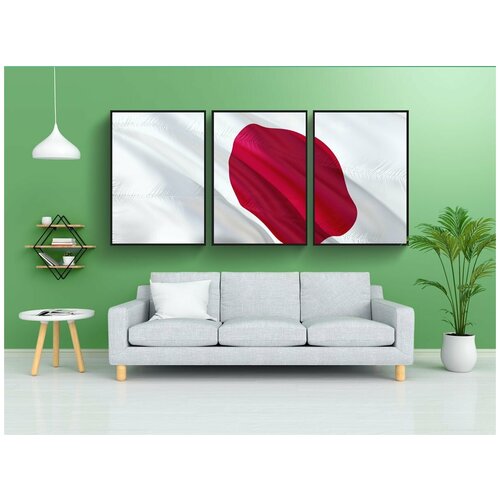 фото Набор модулных постеров для интерьера "международный, знамя, флаг" 60x90 см. в тубусе, без рамки lotsprints