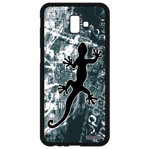 фото Противоударный чехол на телефон // galaxy j6 plus 2018 // "саламандра" дизайн василиск, utaupia, серый