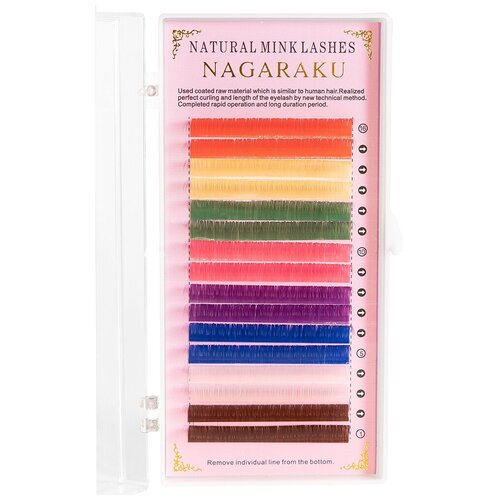 ресницы цветные nagaraku нагараку c 0 07 9 16 линий Цветные Nagaraku (Нагараку) C 0.10, 9 16 линий