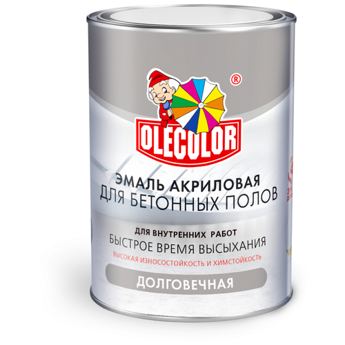 Эмаль акриловая для бетонных полов Olecolor (Артикул: 4300007692; Цвет: Красно-коричневый; Фасовка = 10 кг)