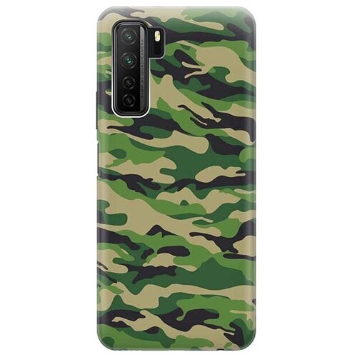 фото Ультратонкий силиконовый чехол-накладка для huawei nova 7 se / honor 30s с принтом "месяц над розовыми горами" gosso