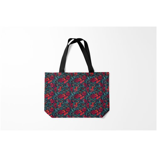 фото Сумка-шоппер / 46х35 см / популярные иллюстрации / татуировки тату мастер burnettie